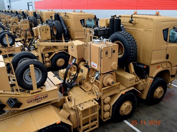 Askeri Araçlar Hidrolik Vinç