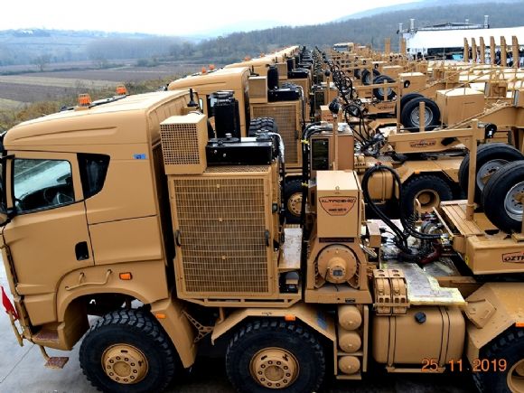 Askeri Araçlar Hidrolik Halat Tamburu