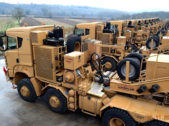 Askeri Araçlar Hidrolik Halat Tamburu