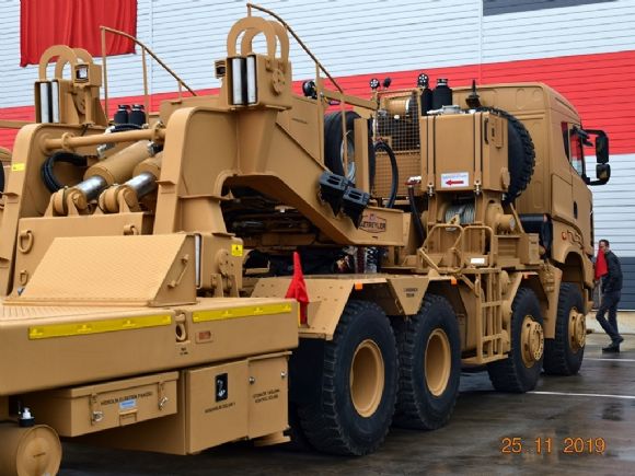 Askeri Araçlar Hidrolik Halat Tamburu